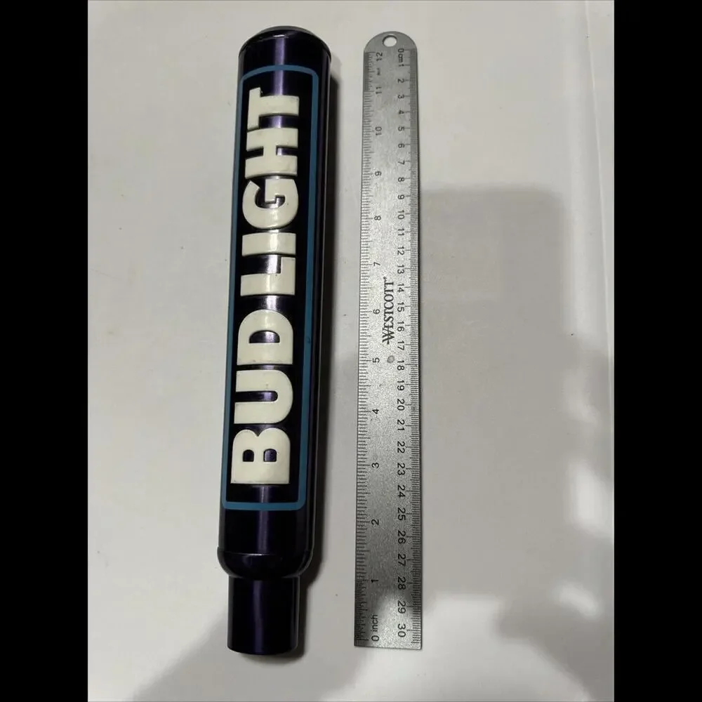 Bud Light Draft Beer Tap Handle Tapper 2 Sided Pub Bar 12